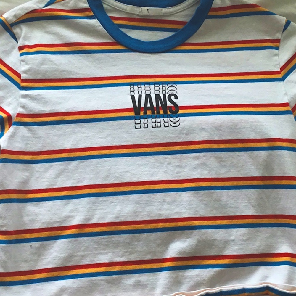 Vans striped shirt size small